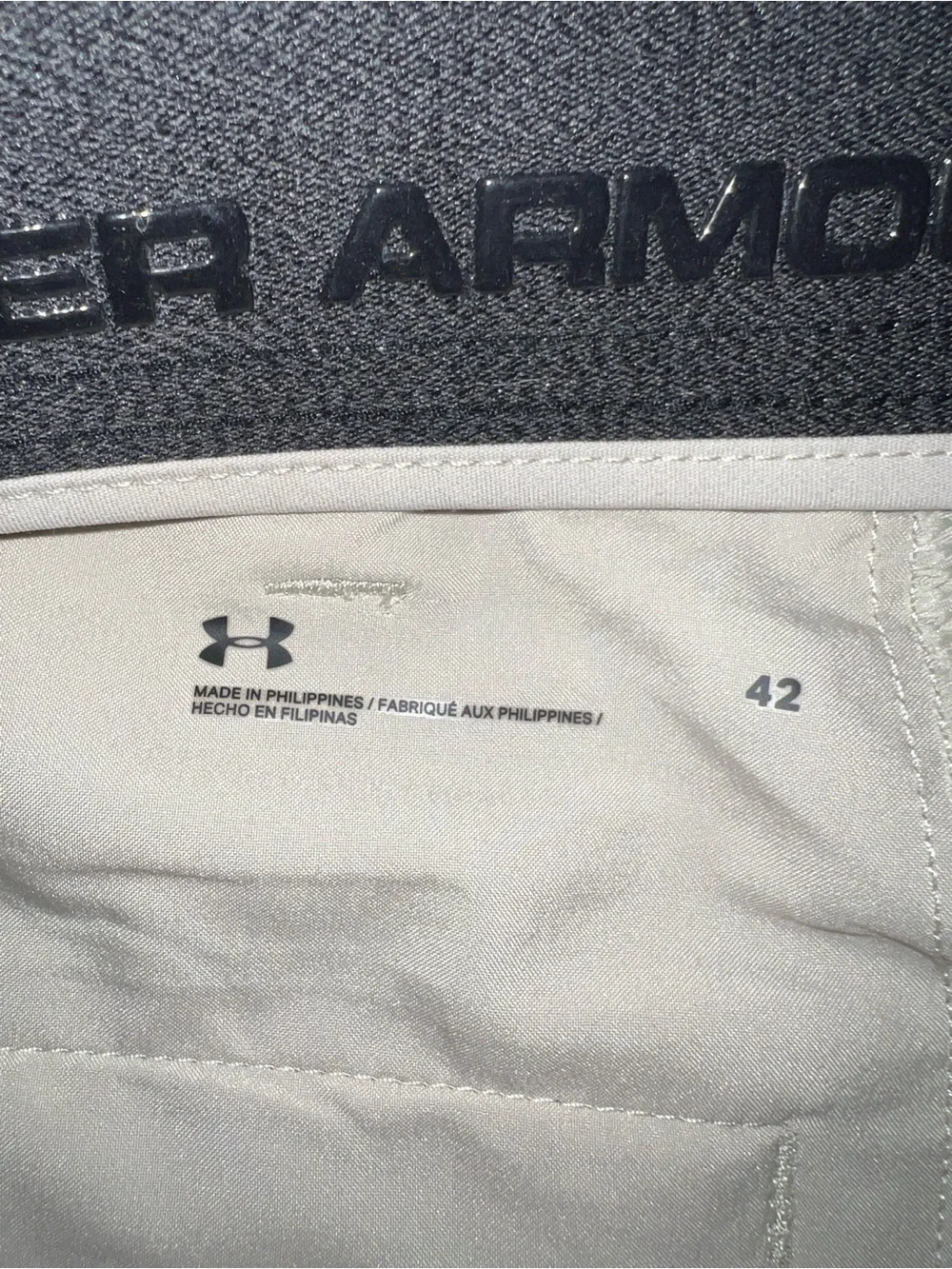 Under Armour Men's Tan Flat-Front Performance Shorts